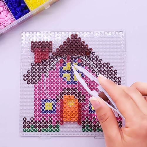 Miniatura 5 de Minelife Paquete de 20 tableros de cuentas de fusible de 0.197 in, tableros de clavijas de plástico transparente, kit de cuentas fusibles de