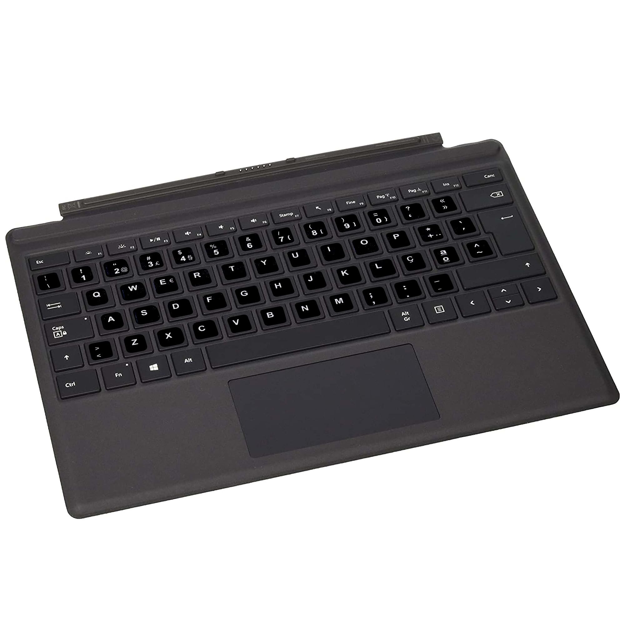 Clavier rétroéclairé noir magnétique pour taper dans le noir