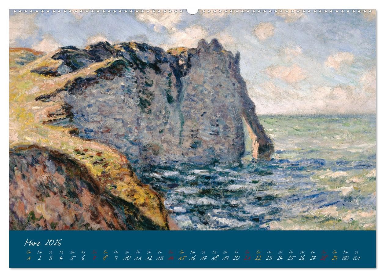 Typisch Monet (hochwertiger Premium Wandkalender 2026 DIN A2 quer), Kunstdruck in Hochglanz: Ein Kalender aus der Serie große Maler mit hochwertigen Reproduktionen (CALVENDO Kunst)