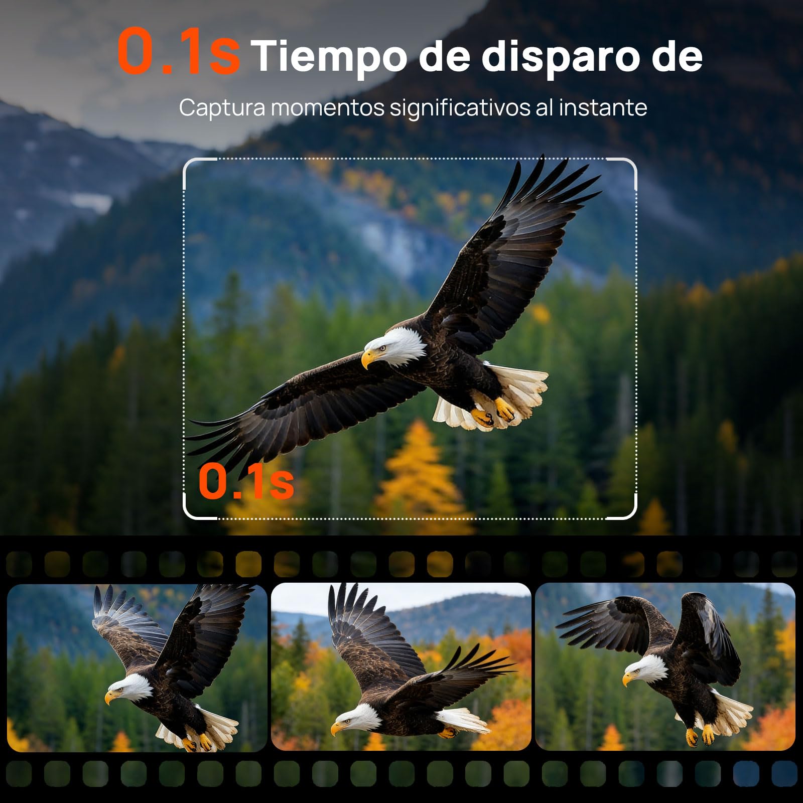iZEEKER Cámara de Caza WiFi, 4K 60MP Dual Lens Cámara Fototrampeo Caza con Visión Nocturna Starlight, Ángulo de Detección de 120°, 0.1s Tiempo de Activación con Tarjeta SD de 32GB y 4 Pilas AA