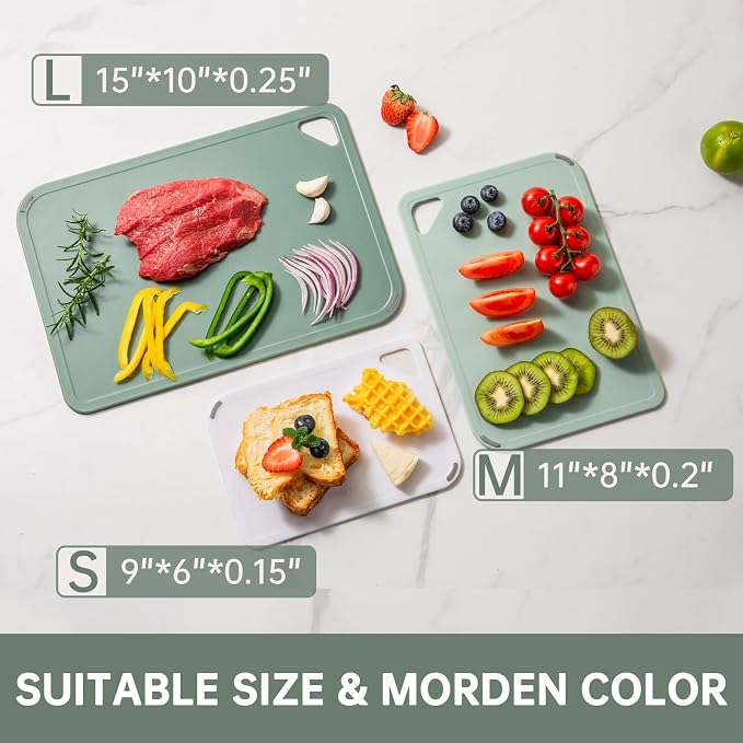 Set de 3 Tablas de Cortar Plásticas Rectangulares miniatura 4