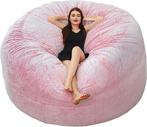 NAZARR Puf para adultos (sin relleno), silla de puf gigante, sillas de puf grandes, funda para silla puff grande, silla puff para adultos de 5 pies6