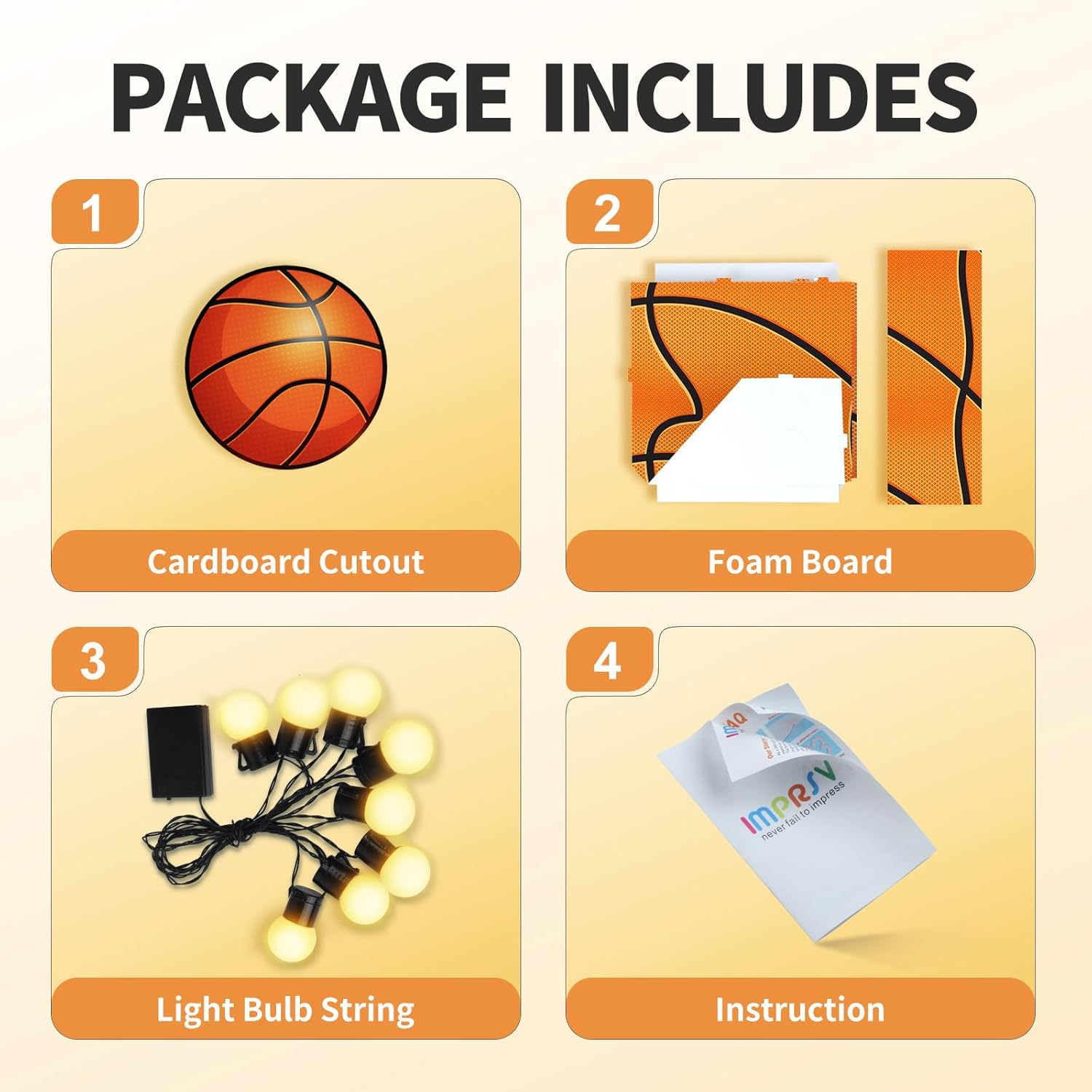 Basketball Birthday Party Decorations Marquee Numbers 3 Feet Tall Large Light up Two 2nd Sports Theme Party Decor for Boys Pre Cut Number 2 with Basketball Cardboard Cutout