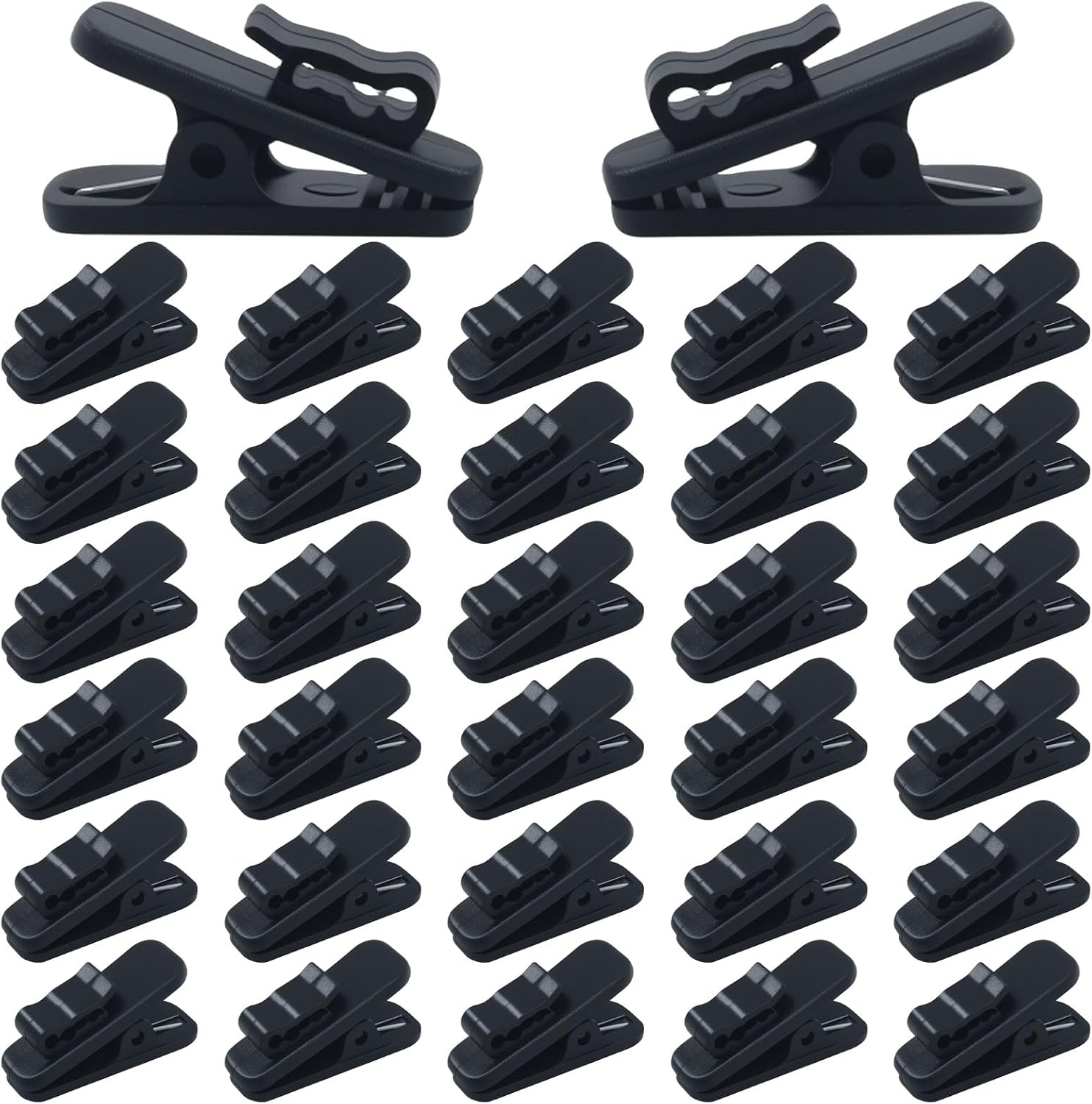 BokWin Headphone Clip, Black, 32 Pack