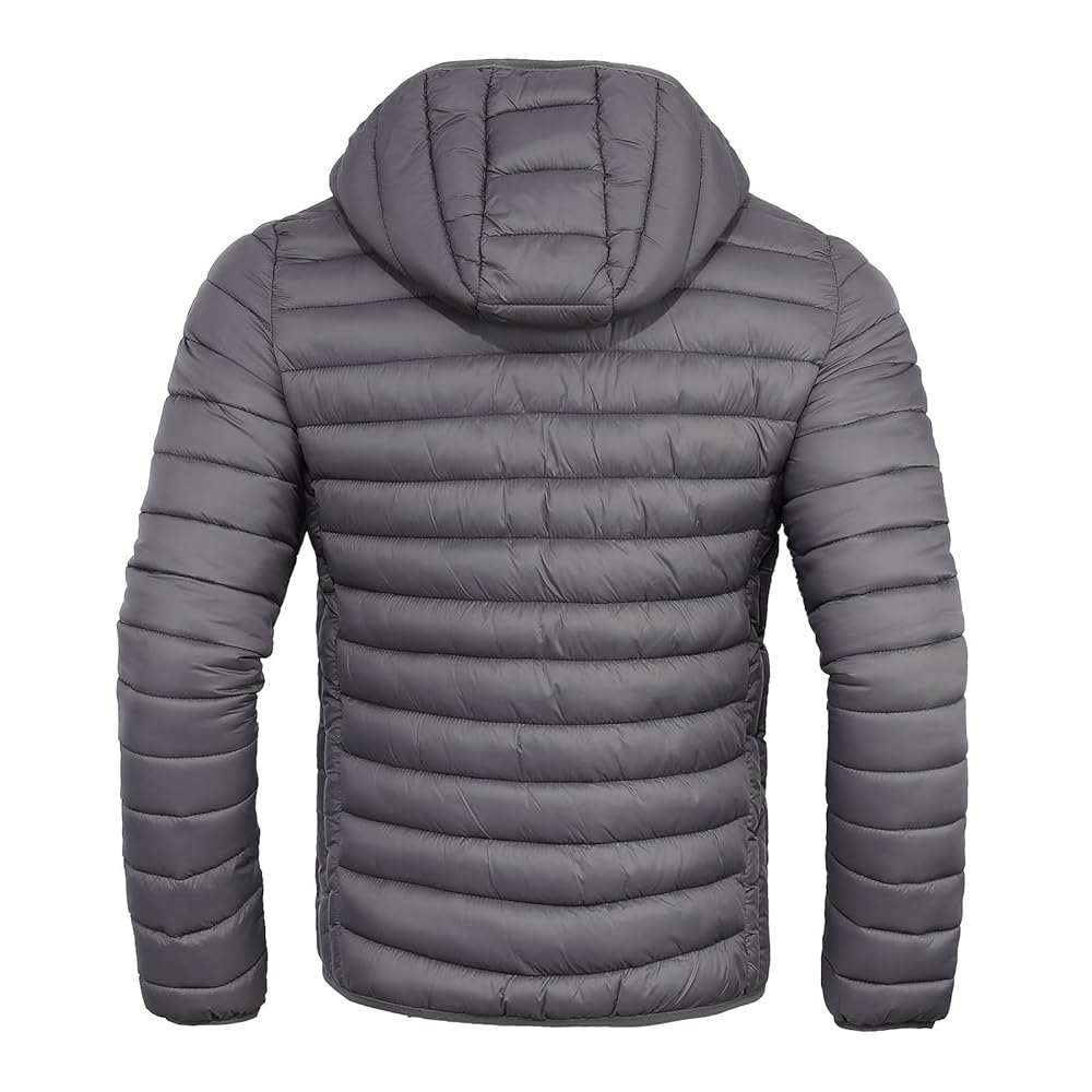 Xsylxgc Men's Puffer Jacket Lightweight Water-Resistant