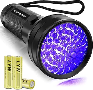 Vansky Black Light UV Flashlight, 2023 Upgraded 51 LED Blacklight Pet Urine Detector for Dog/Cat Urine, Dry Stains, Bed Bug, Matching with Pet Odor Eliminator(Batteries are Included)
