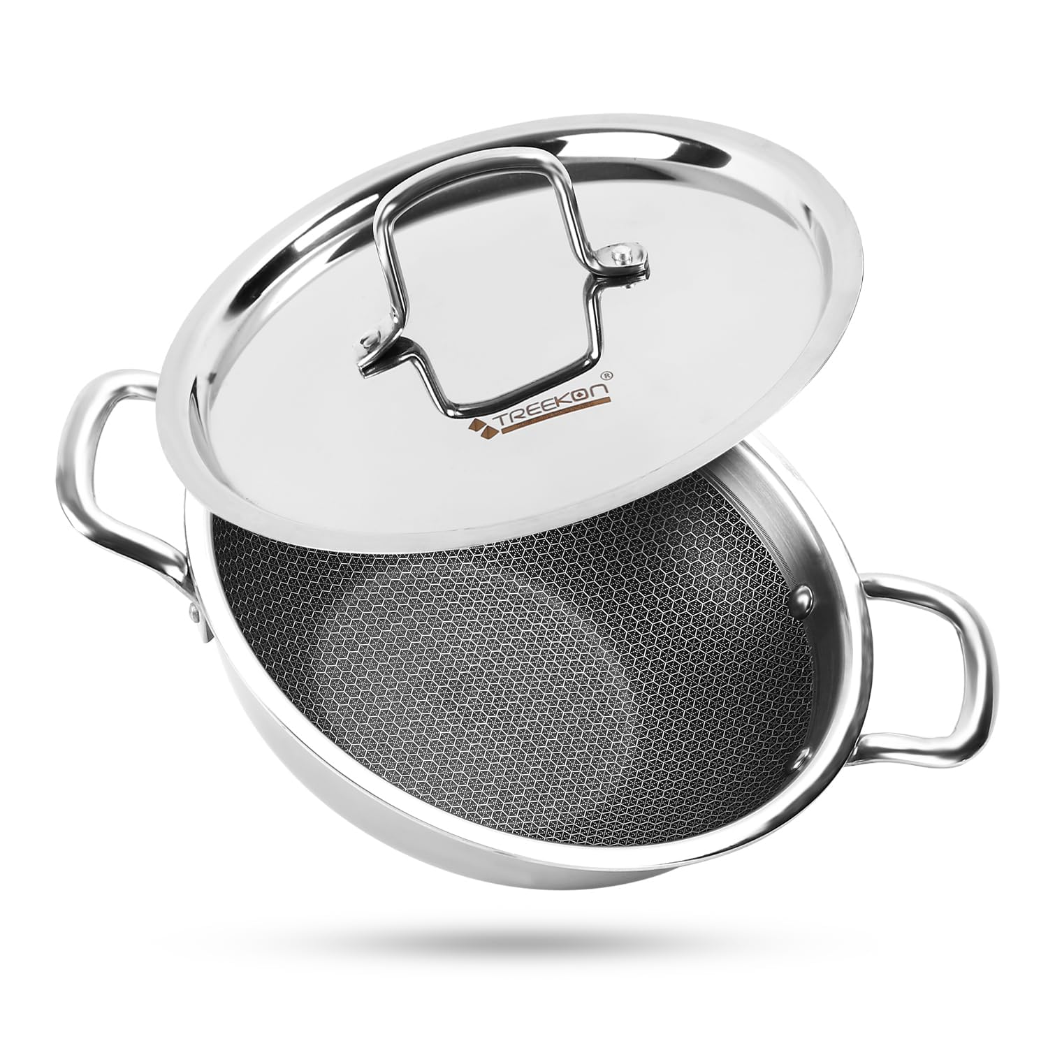 Triply Stainless Steel 20 CM | Non-Stick Deep Kadai 1.5 Litre | Kadhai with Glass Lid | Kadai for Cooking & Frying — Amazon image 10
