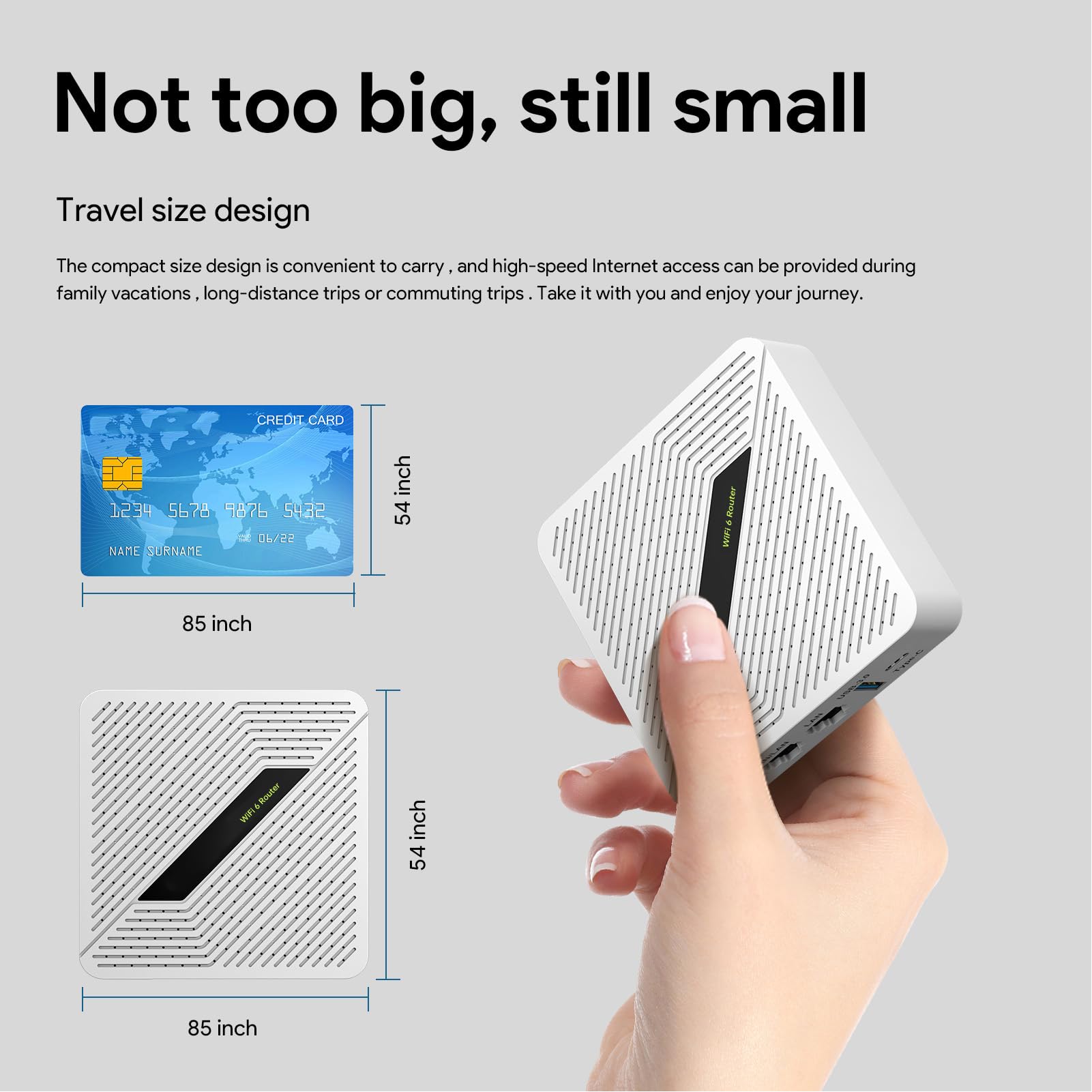 Routeur Double Bande RT2656, Routeur Gigabit AX1800 MU MIMO WL Routeur de Voyage Portable pour Gen2 Gen3 Prise en Charge VPN, Mesh EP RT2656 avec fonctionnalité NAS, Samba,