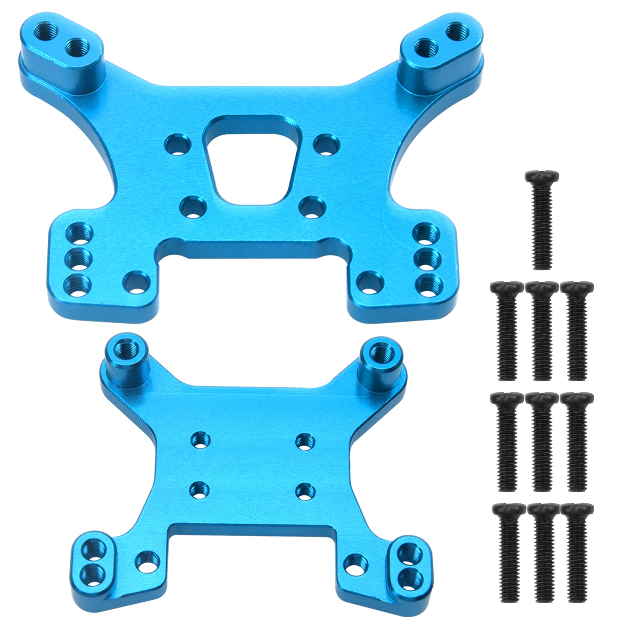 Set De 2 Parachoques Delanteros Y Protectores De Metal CNC Para Wltoys 124016, 124018, 124019 Y 144001 – Duraderos Y Ligeros Para Coches RC