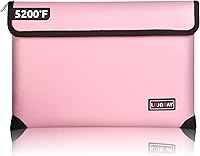 Vista 8 de Bolsa ignífuga con aislamiento térmico de 5200℉, caja ignífuga impermeable con cremallera, bolsa ignífuga para dinero en efectivo, bolsas ignífugas