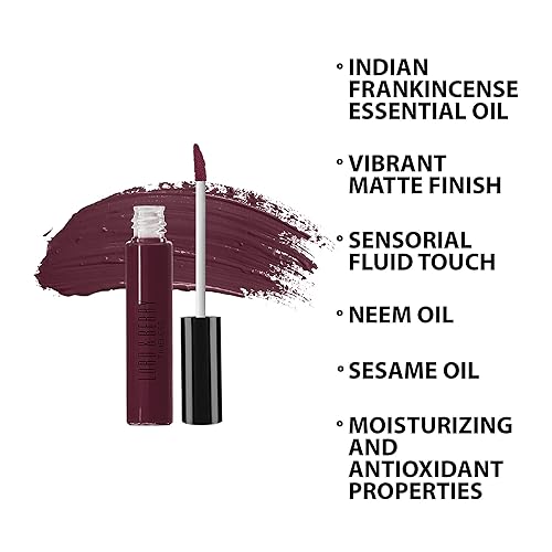 Miniatura 2 de Lord & Berry Lápiz labial líquido semimate atemporal, a prueba de besos, ultra ligero y delgado, cobertura para labios suaves y nutridos, lápiz