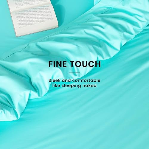 Miniatura 6 de LBRO2M Juego de sábanas de 100% algodón egipcio de 1000 hilos, tamaño matrimonial, sábanas de 4 piezas, bolsillo profundo de 16 pulgadas, para todas