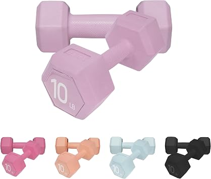 Dumbbell Hand Weight Sets - Exercise & Fitness Free Weights for Women & Men Home Gym Equipment Workouts Strength Training