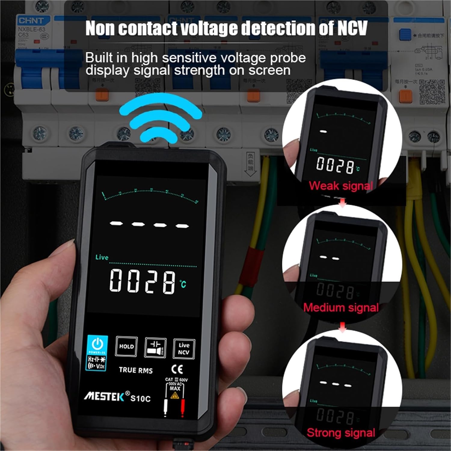 Digital Multimeter Smart DC Bar True RMS Auto Tester Professional Transistor Capacitor Touching Color Screen Multimeter