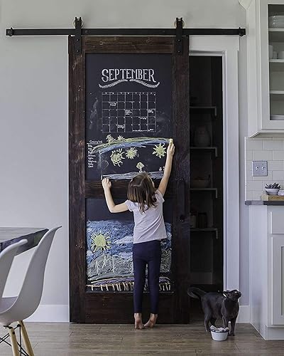 Miniatura 7 de Rollo adhesivo de pizarra negra de borrado en seco, papel tapiz de pizarra para pegar y despegar con 10 tizas para pared, mesas, escuelas, hogar