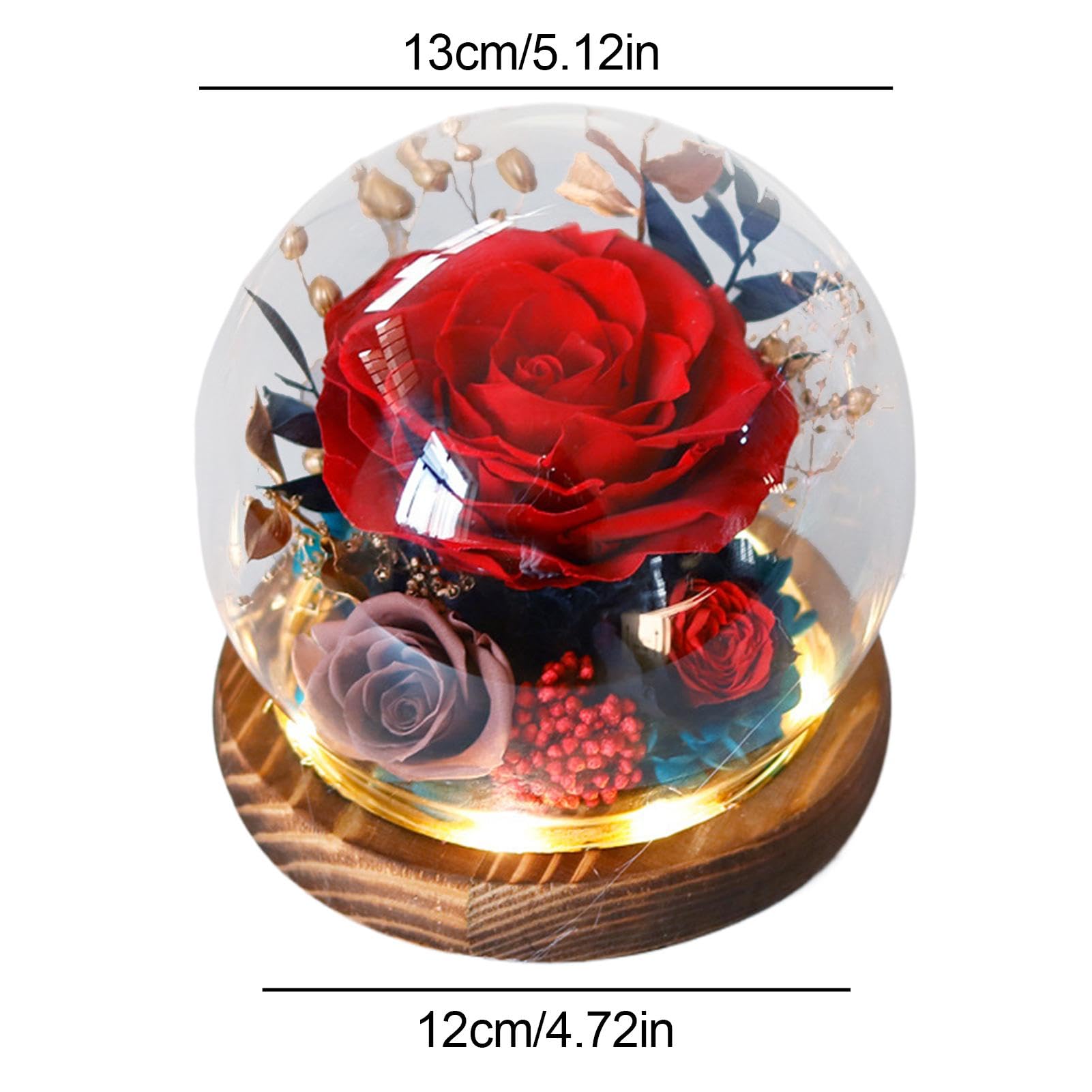 r0se Ornamenti – Fiori eterni in globo di, r0se eterno, conservato