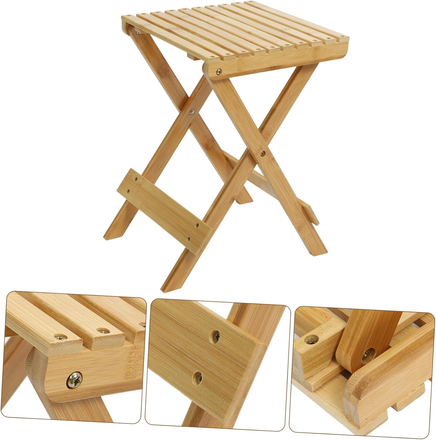 Ciieeo Portable Small Stool for Compact Folding Foot Stool for Bathroom Bedroom and Home Use Easy to Clean and Non Slip Design Lightweight and Reusable Step Stool