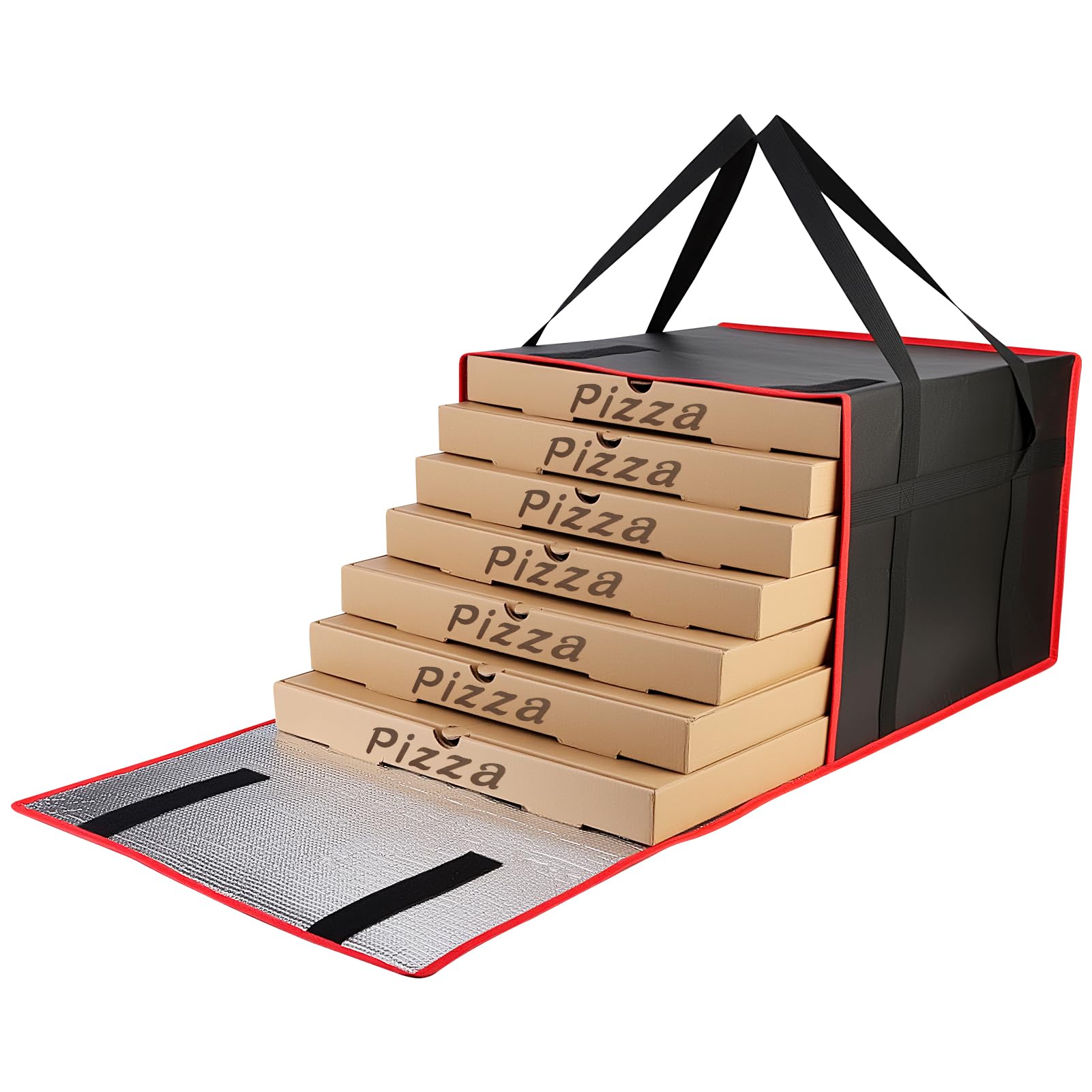 Photo 1 of Bodaon Pizza Bags for Delivery, Insulated Pizza Warmer Bag, 20" x 20" x 14"