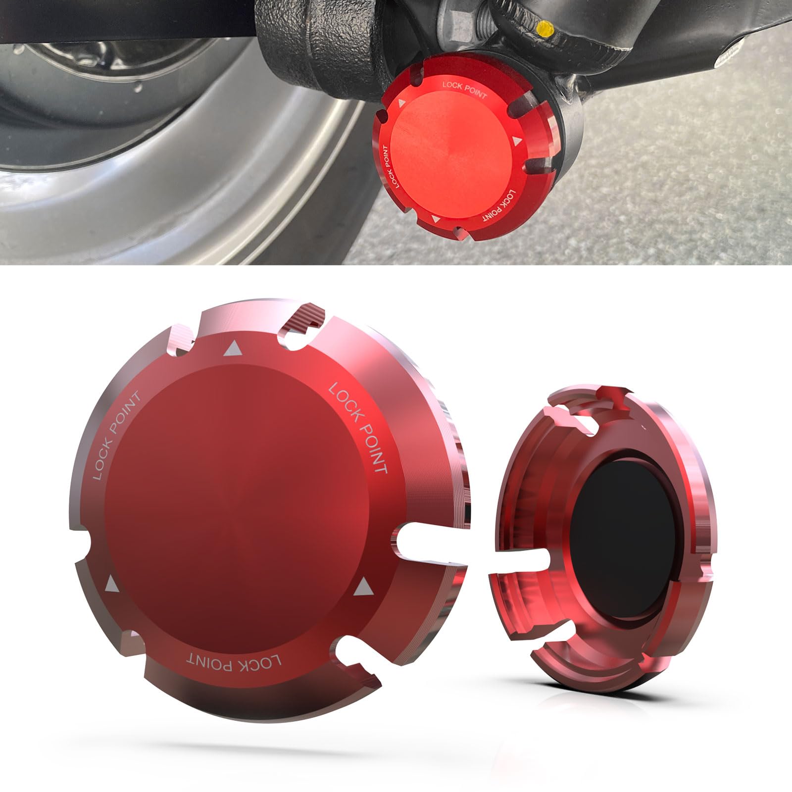 ジムニーJB64JB74 1台分2個セットリヤアブソーバーキャンバーボルトカバー Amazon | alumania SHOCKBASE CAP 【RED】 ジムニー JB64 シエラJB74 1