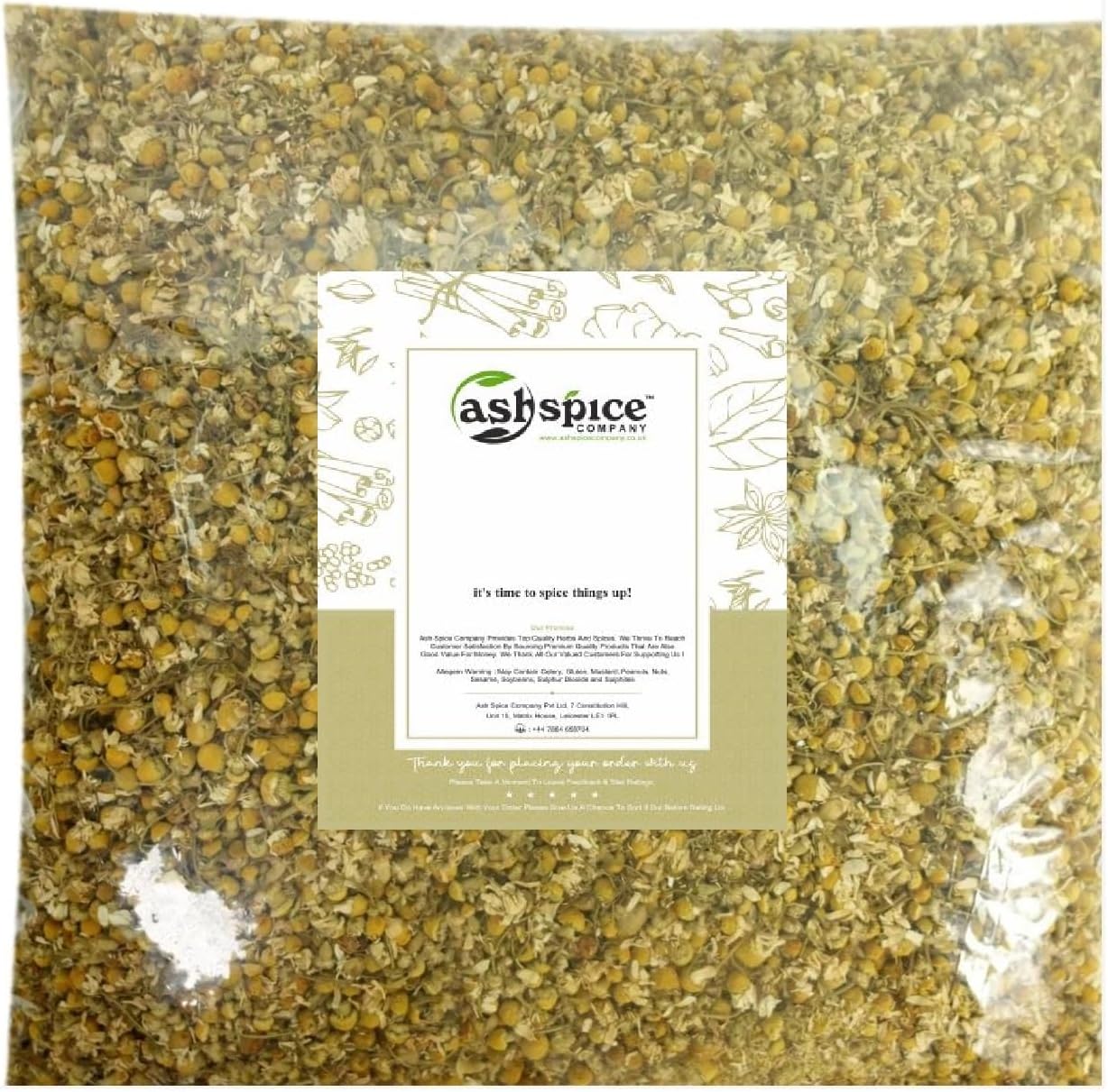 Chamomile Flowers Dried Loose Tea Infusion by Ash Spice Comp® 25g-2kg (950g)