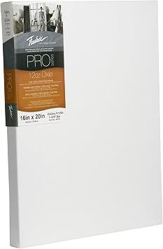 Fredrix 49105 12-Ounce Dixie Gallery Stertched Canvas, 12 by 12-Inch