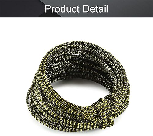 Miniatura 4 de Othmro 1 cable protector de cable expandible de PET de 393.7 pulgadas/32.8 pies, cable de tubo de telar de 0.16 pulgadas de ancho, funda flexible de