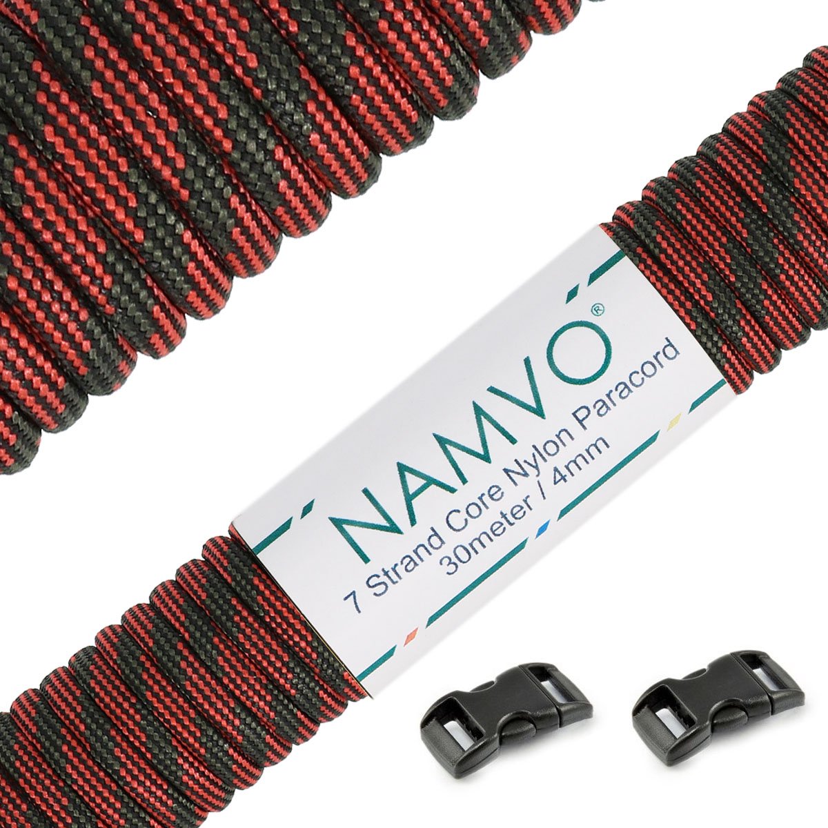 Namvo 550 Paracord Mil Spec Type III 7 Strand Parachute Cord Total Length 100ft/30 Meters Spots/Stripes/Camouflage — view 17