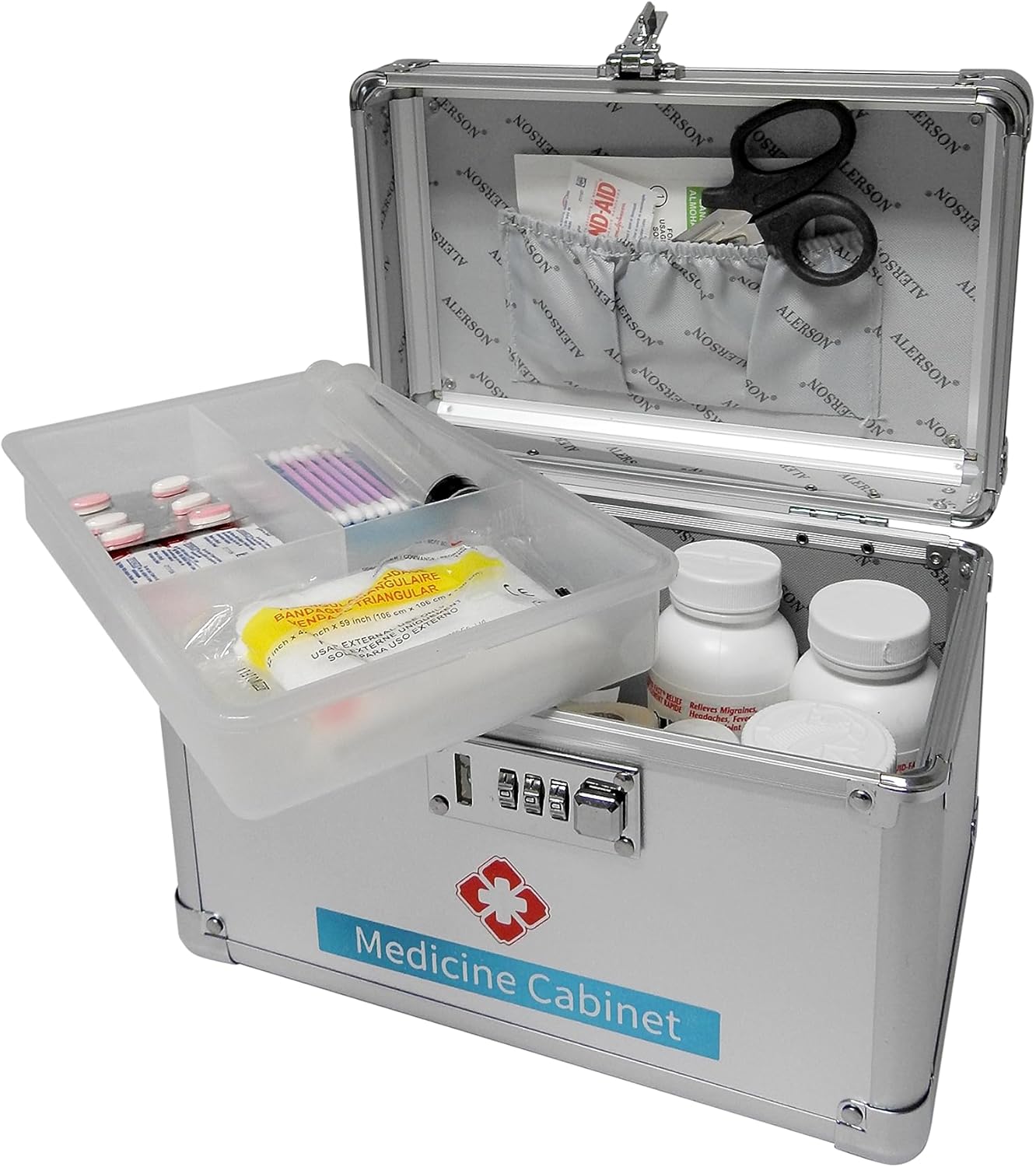Manhattan Medication Combination Lock Box, Childproof Organizer with