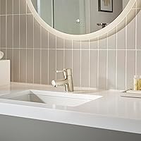 Vista 30 de GROHE 34271ENA Concetto, Single Hole Single-Handle S-Size Bathroom Faucet 1.2 GPM Less Drain, Brushed Nickel