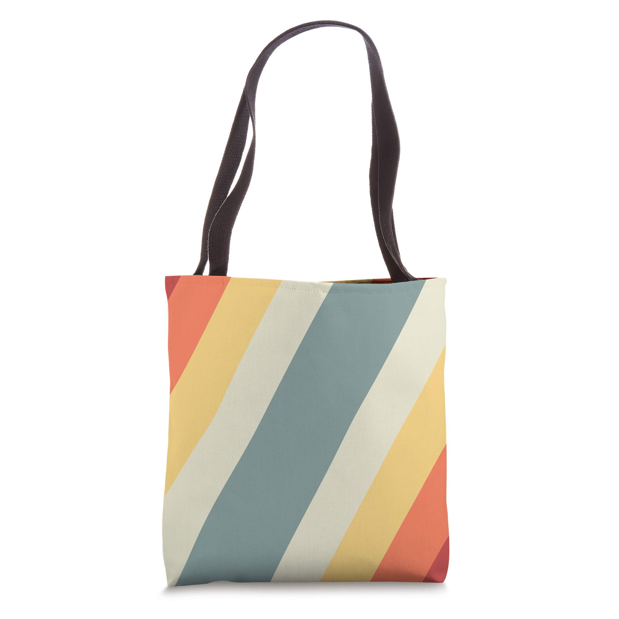 Amazon.com: Minimalist Retro Vintage Stripe No.1 Tote Bag