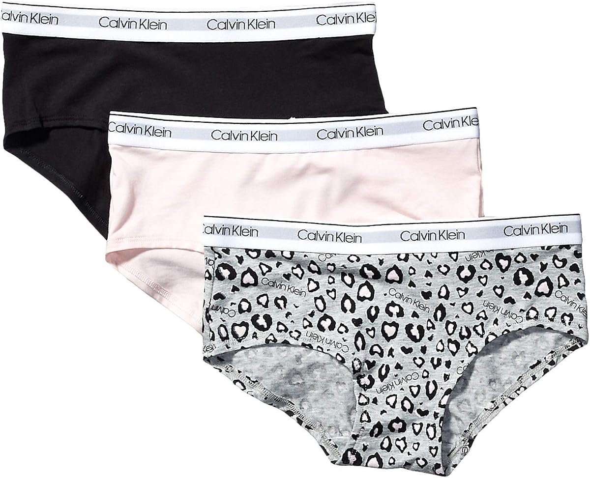 Calvin Klein Hipster para niña, paquete de 3 (niños pequeños/niños grandes)