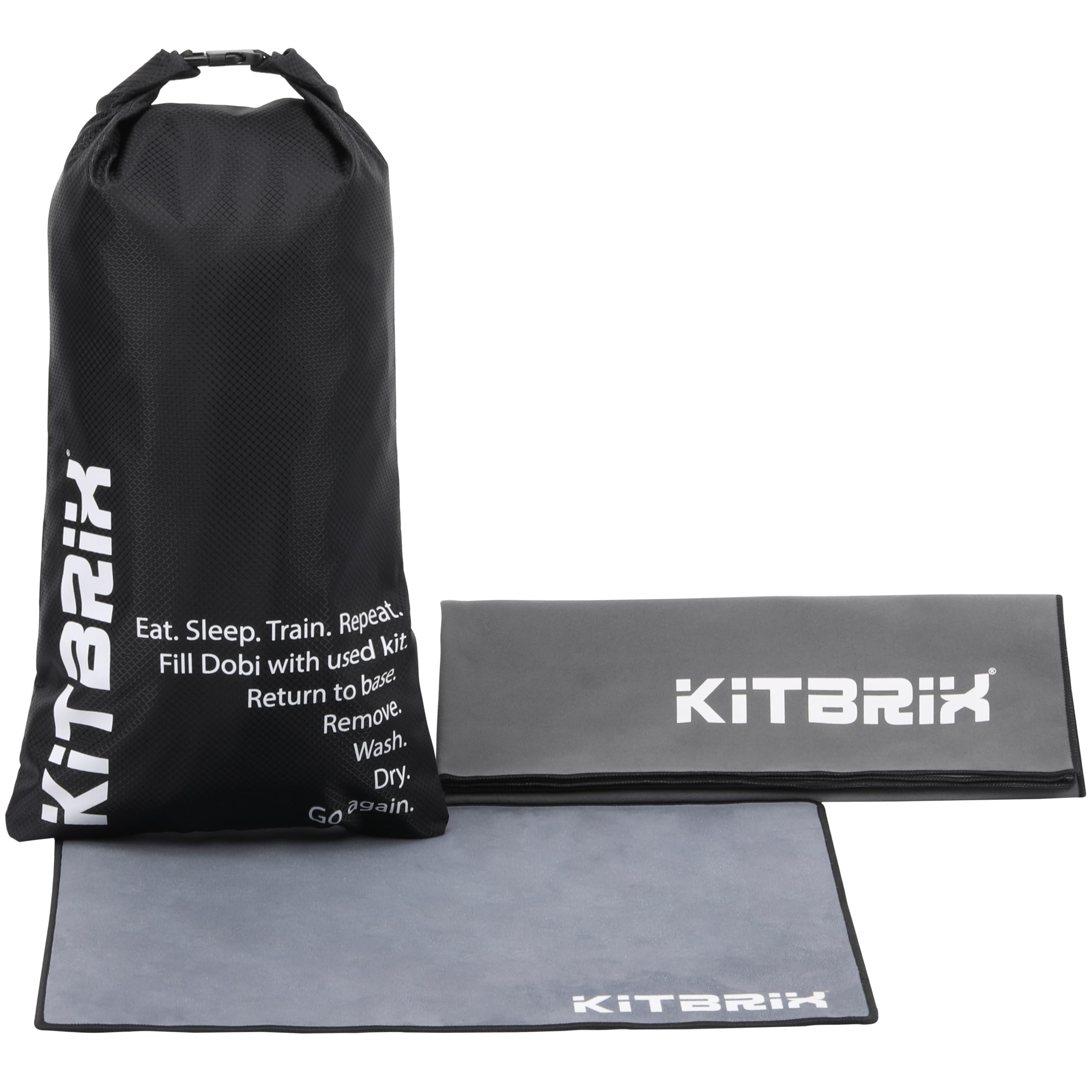 KitBrix Swim Bundle - Dry Bag, Change Mat & Microfiber Towel - Waterproof Drybag 12L, Soft Transition Mat & Quick-Dry Swim Towel - The Ultimate Swimming Kit for Open Water, Triathlons & Pool Sessions