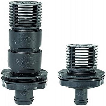 Hydrofarm AAKEF2 Active Aqua Fill/Drain Combo Kit, Black