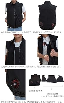 Amazon.co.jp: [SSP] 空冷ファン付き 防刃ベスト 強高度アラミド繊維