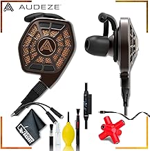 Audeze iSINE 10 in-Ear Planar Lightning Headphones (Black) + Headphone and Knuckel Signal Splitter + Cleaning Kit - coolthings.us