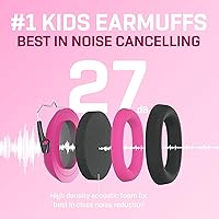 Vista 10 de Vanderfields Kids Ear Protection Earmuffs - Noise Cancelling Headphones for Kids, Autism, Toddler, Children