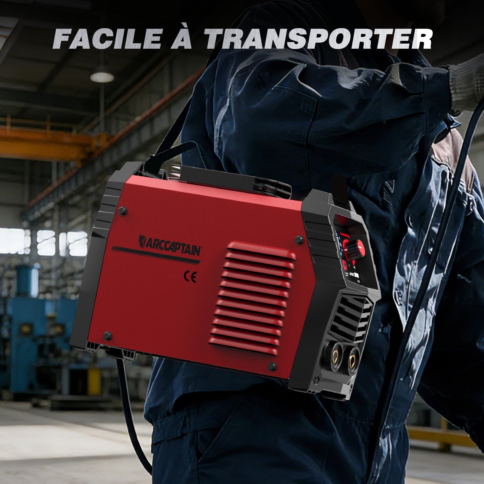 ARCCAPTAIN Poste a Souder Arc/Lift TIG 200 A avec Grand écran LED, Poste à Souder Inverter avec Contrôle Synergique,230V Machine a Souder con IGBT, Hot Start, Arc-Force, Anti-Stick
