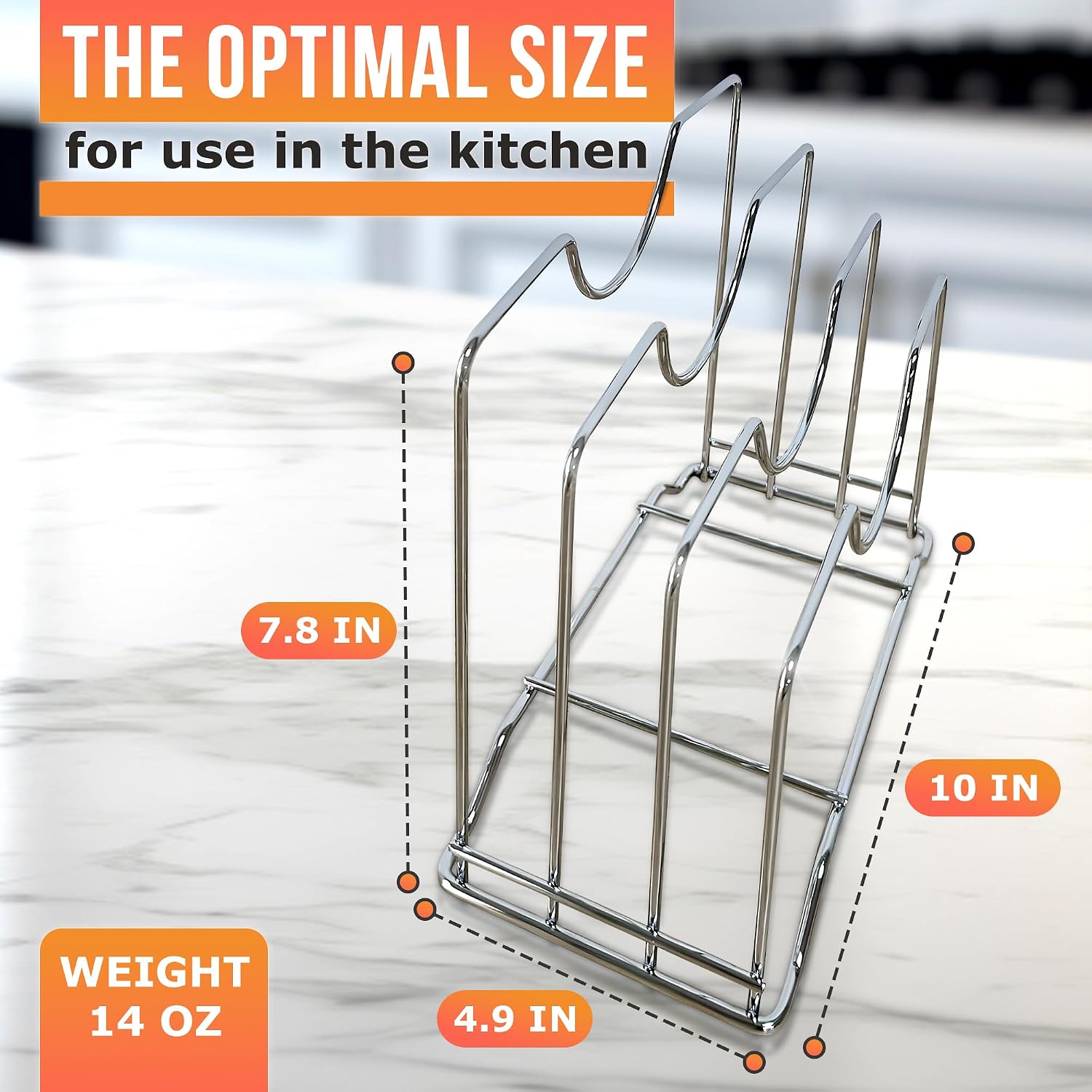 Stainless Steel Dish Drying Rack - Watermelon Slicer Cutter Tool Condiment Squeeze Bottles for Sauces Holder Cutting Board Rack Kitchen Organizer image 2