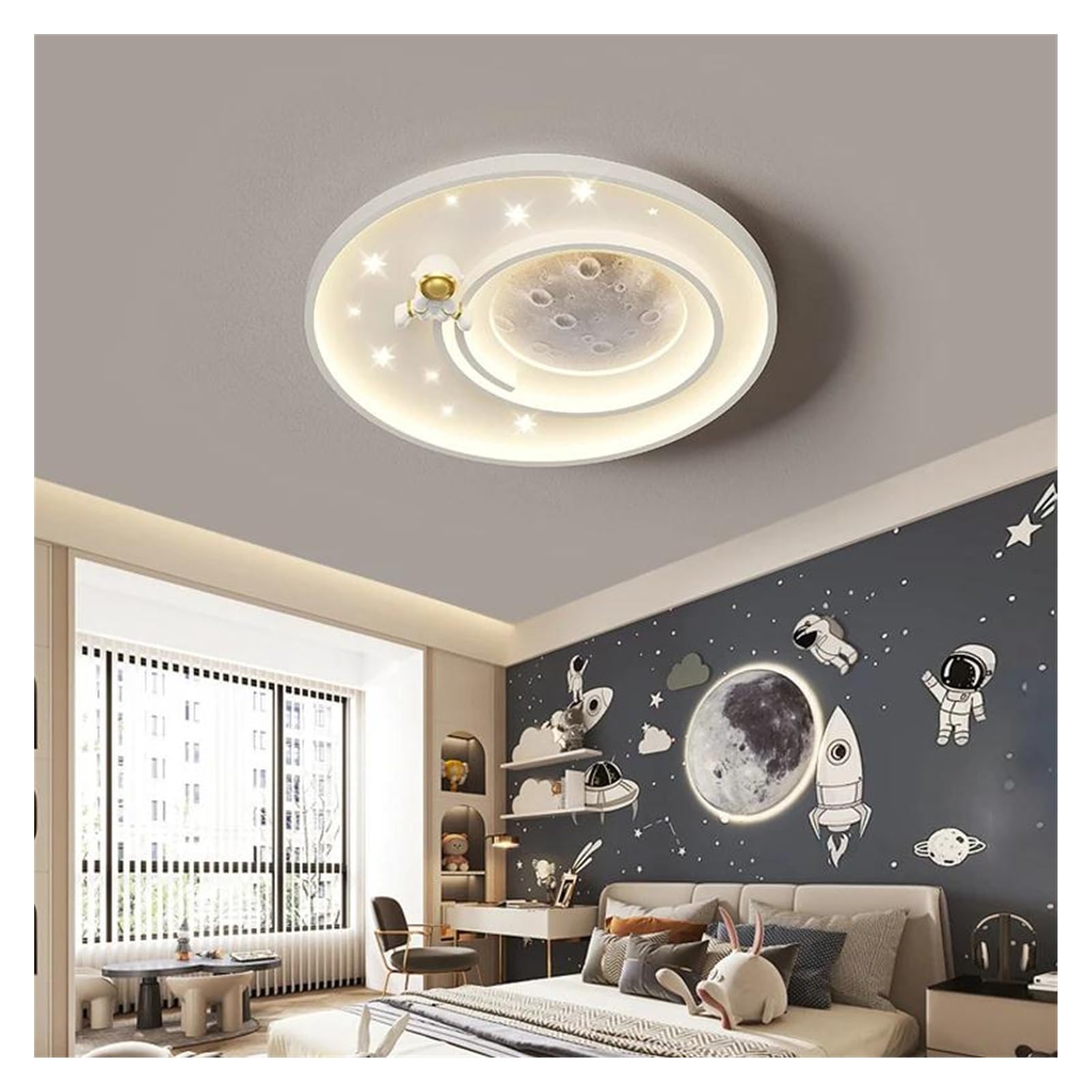 Plafonniers LED modernes pour apaiser la peur du noir dans les chambres de garçons