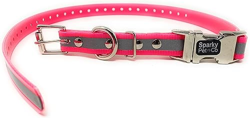 Vista 21 de Sparky Pet Co - Correa de repuesto Apollo ECollar - Collar de perro - Biothane impermeable - Ajustable - Doble hebilla - Cierre de metal rápido