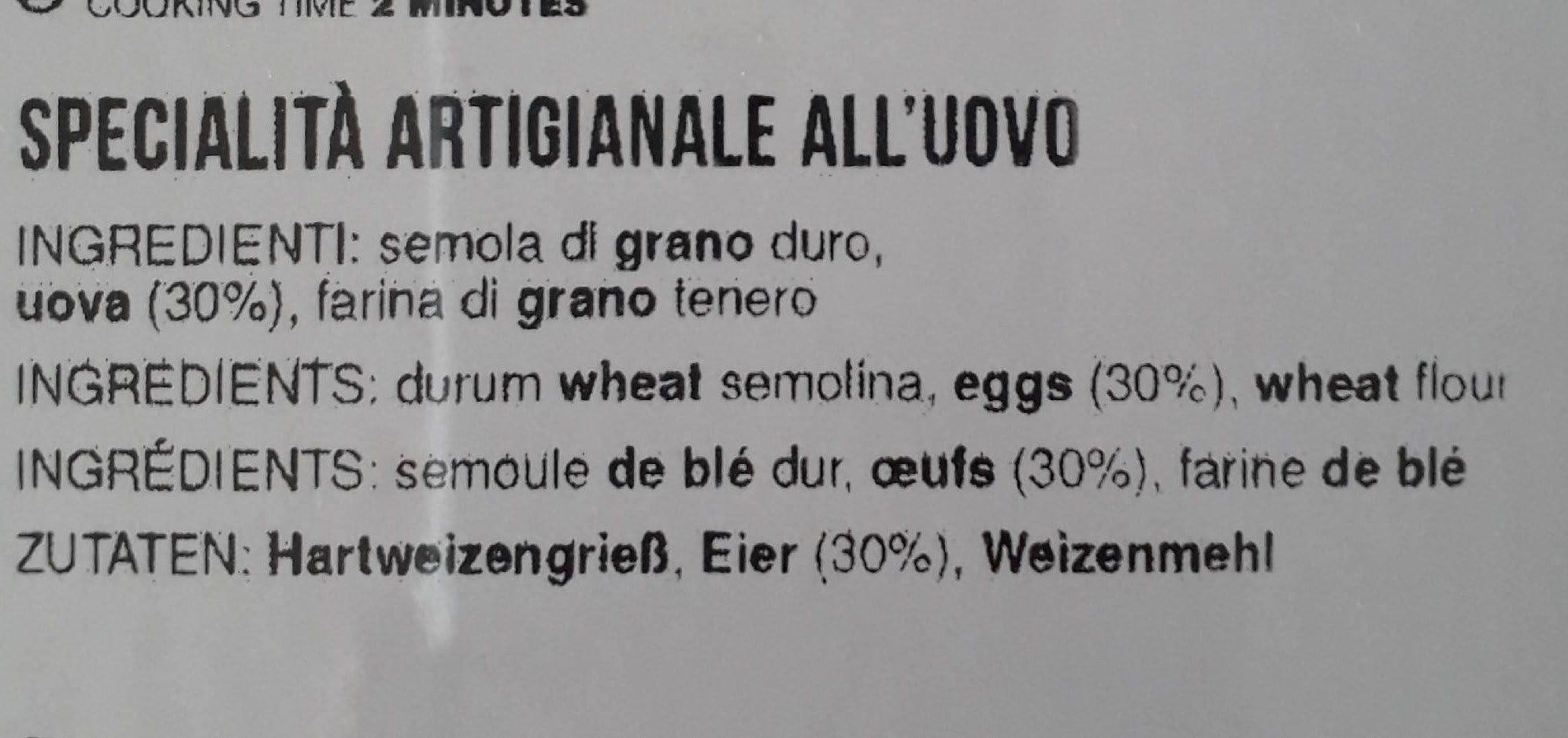 Filotea Pappardelle Pasta all'Uovo - Pasta de huevo (12 unidades, 500 g, lata de 400 g)