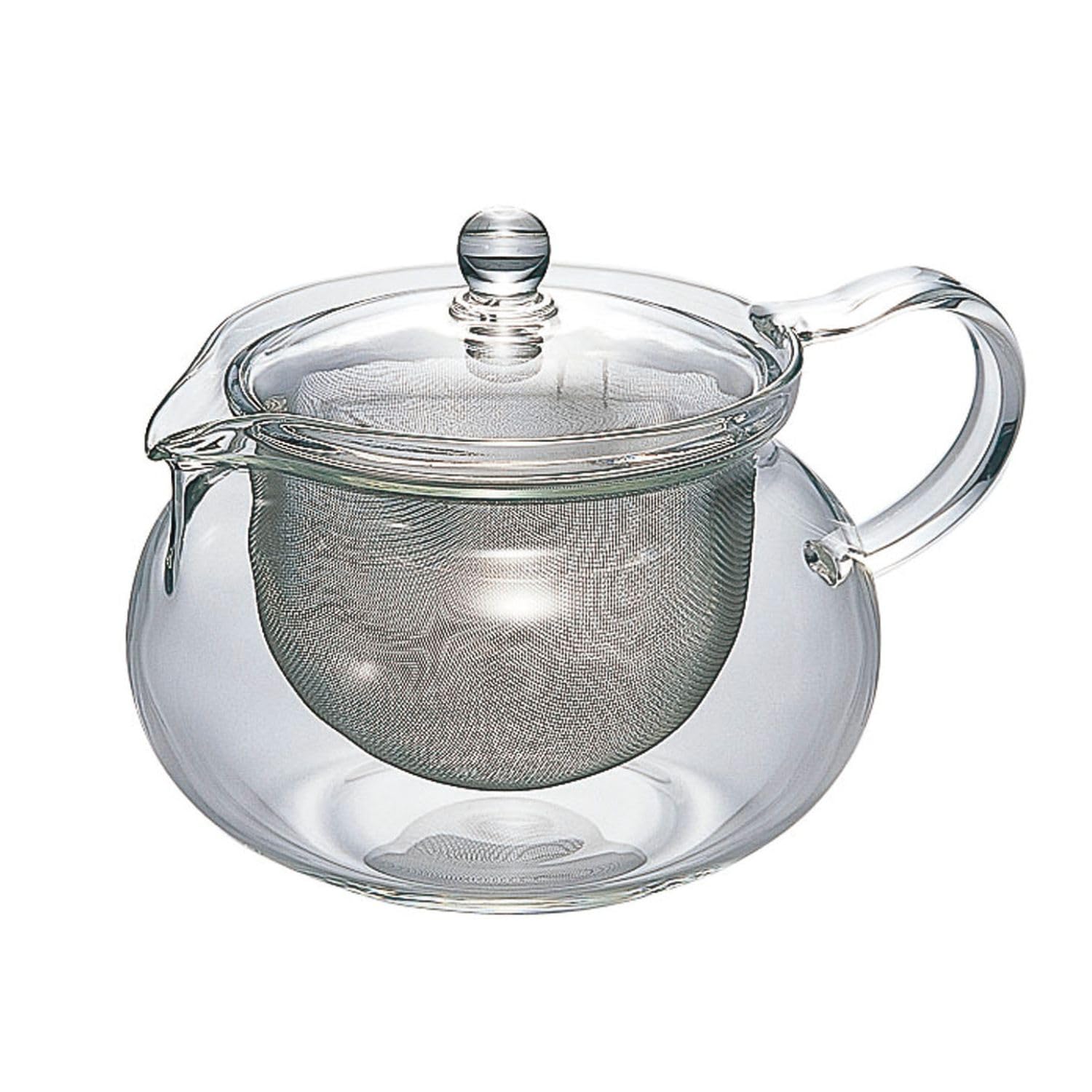 (ハリオ) Chacha Teapot Round, Usable Capacity: 23.7 fl oz (700 ml), Heat Resistant Glass, Gift Present CHJMN-70T
