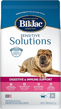 Bil-Jac Sensitive Solutions Dry Dog Food for Digestion & Immunity | 6 lb