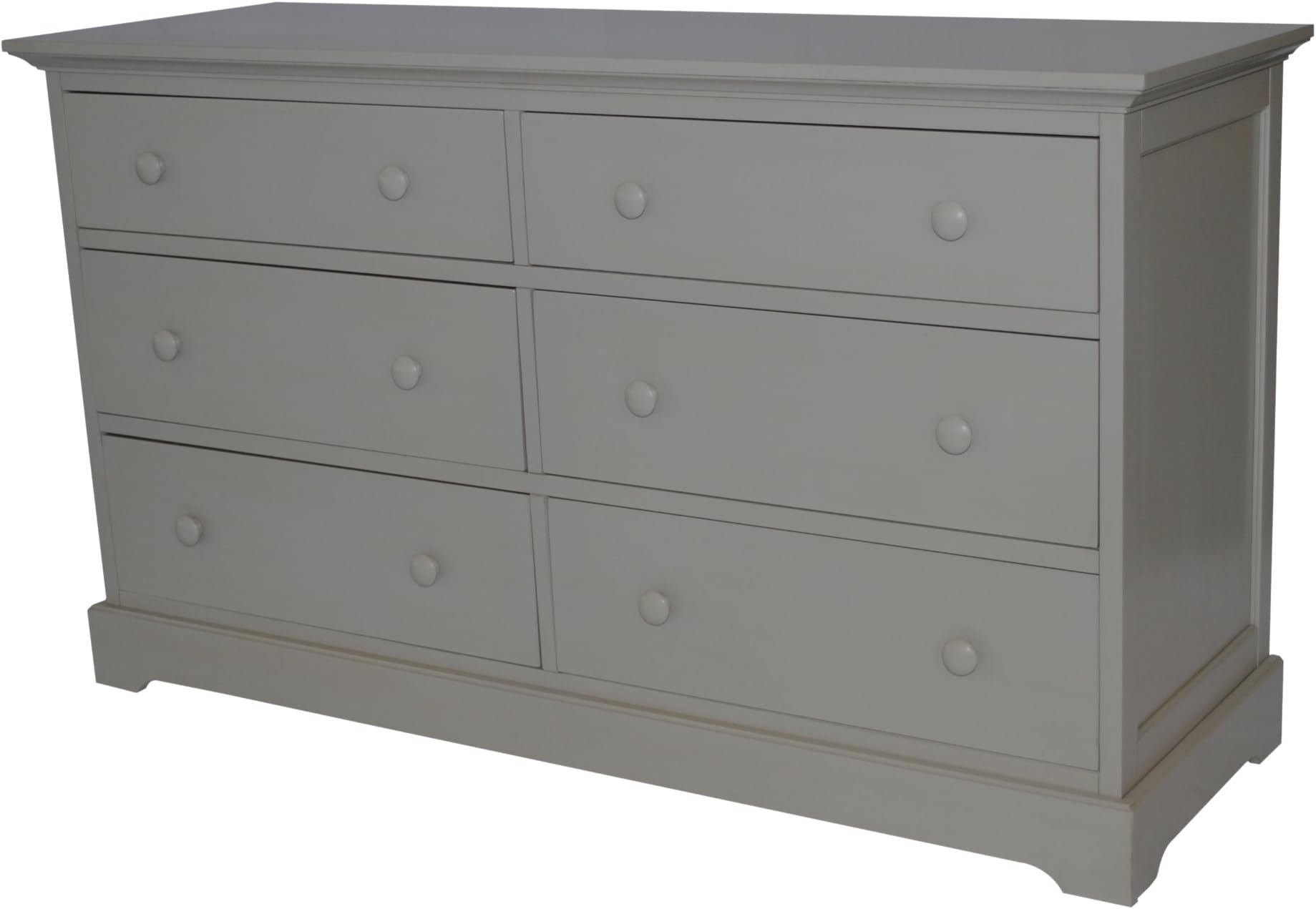 Centennial Chesapeake 6 Drawer Double Dresser Light Grey