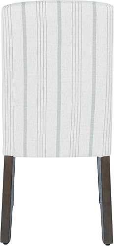 Miniatura 8 de HomePop Parsons - Sillas de comedor clásicas, paquete de 2, rayas grises paloma