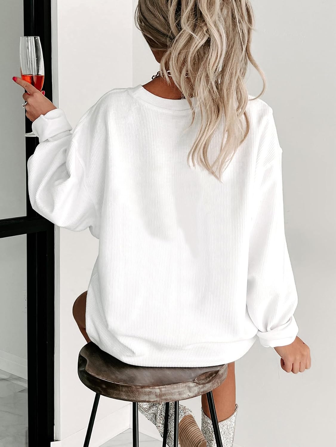 Christmas Sweatshirt Women Sequin Nutcracker Glitter Patch Pullover Long Sleeve Merry Xmas Shirt Tops