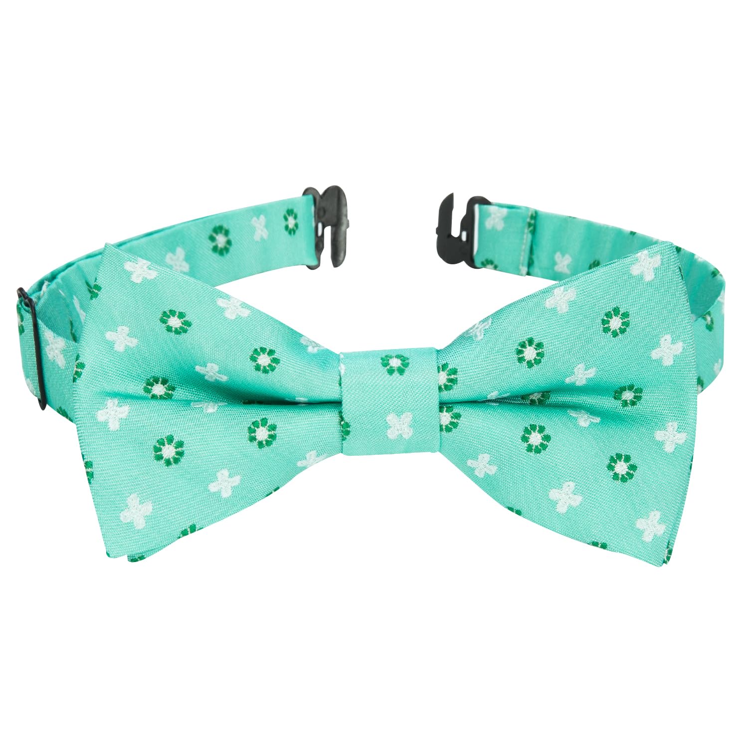 HISDERN Bow Ties for Boys Pre Tied Toddler Bow Tie Adjustable Kids Bowties Clip On Fun Patterned Bowties for Wedding Party