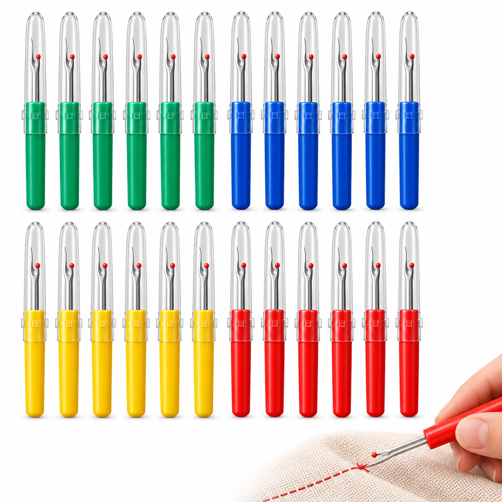 Whispern Cloud 24 Pack Seam Rippers High Carbon Steel Stitch Unpickers