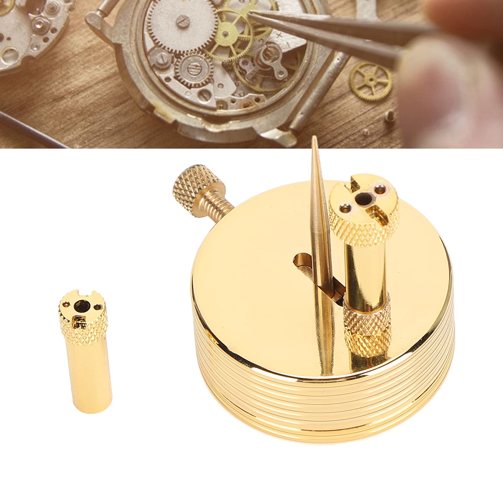 ZJchao Supporto per Ruota di Bilanciamento per Orologi, Accessorio per Movimento dell'Orologio in Lega, Strumento di Riparazione per Orologiai, Facile da Usare, Alta Qualità