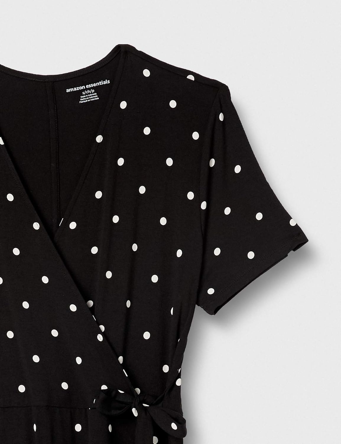 Amazon Essentials Women's Short Sleeve Faux-Wrap Dress - Image 7